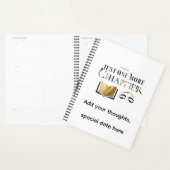 Luxury Personalized "Just One More Chapter Planner (Devant avec enveloppe)