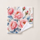 Luxury Pink Roses Beautiful Modern Collection (Gant de toilette)