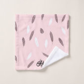 Luxury Popular Feathers Boho Collection Bad Handdoek (Wasdoekje)