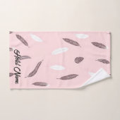 Luxury Popular Feathers Boho Collection Bad Handdoek (Handdoek)