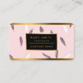 Luxury Popular Feathers Boho Collection Visitekaartje (Voorkant)