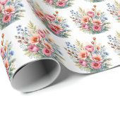 Luxury Popular Wildflowers Beautiful Collection Cadeaupapier (Rol Hoek)