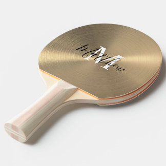 Luxury & Profession Gold Metallic Ping Pong Paddle Tafeltennisbatje