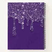 Luxury Purple Driple Parties scintillant Journal (Dos)