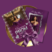 Luxury Purple Elegant Prom Send-Off Invitation