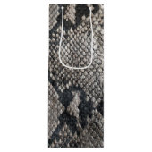 Luxury Python Snake Skin - Rich Elegant Mode Wijn Cadeautas (Voorkant)