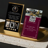 Luxury Real Estate Black Gold Social Media Photos Visitekaartje