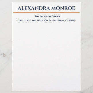 Luxury Real Estate Letterhead Briefhoofd