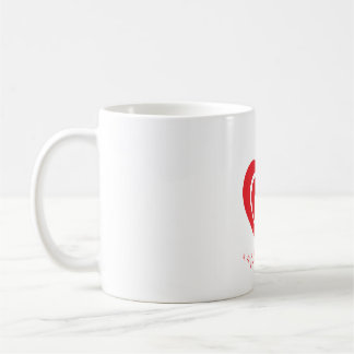 Luxury Red Heart Elegant Mug Koffiemok