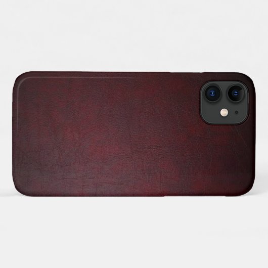 Luxury Red Premium Textured Design Case-Mate iPhone Case (Achterkant (horizontaal))