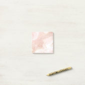 Luxury Rose Gold Ink Art Post-it Notes Block (Sur un bureau)