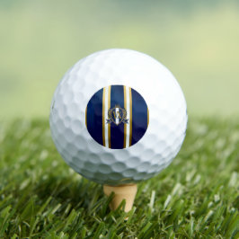 Luxury Royal Blue and White Monogram Golfballen