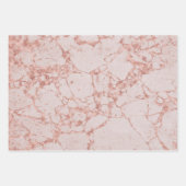 Luxury roze Roze Blush Glitter Marble Customize Inpakpapier Vel (Voorkant)