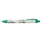 Luxury Sage & Gold Marble Realtor Personalized Pen (Bovenkant)