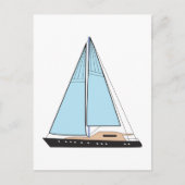 Luxury Sailing Yacht Boat Briefkaart (Voorkant)