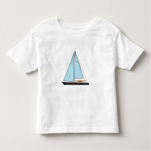 Luxury Sailing Yacht Boat Kinder Shirts
