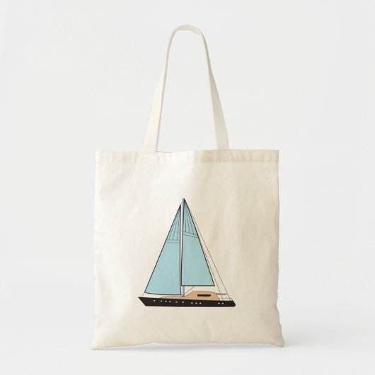 Luxury Sailing Yacht Boat Tote Bag (Voorkant)