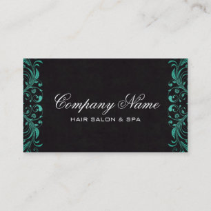 Luxury Salon Visitekaartjes in Emerald