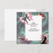 Luxury Satin Bow Save the Date Announcement (Devant / Derrière)