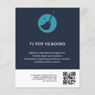 Luxury Schoonmaakdienst Flyer Handgemaakt met li