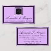 Luxury Services Interior Event Wedding Paars Visitekaartje (Voorkant / Achterkant)