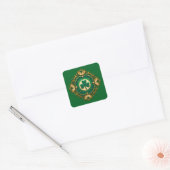 Luxury Shamrock St Patrick’s Day - Autocolante Vierkante Sticker (Envelop)