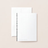 Luxury Silver Foil Black kerstparty Folie Kaarten (Met envelop)