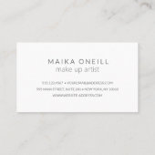 Luxury Silver Glitter Bokeh professional Visitekaartje (Achterkant)