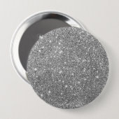 Luxury Silver Glitter Button (Voorkant /achterkant)
