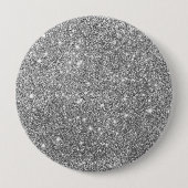 Luxury Silver Glitter Button (Voorkant)