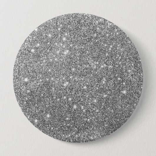 Luxury Silver Glitter Button (Voorkant)