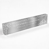 Luxury Silver Glitter Sparkle Eyelash Extensions Naambordje