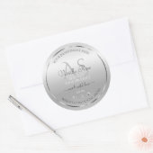 Luxury Silver Product Labels Diamonds en Monogram (Envelop)