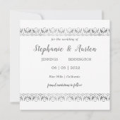 Luxury Silver Save the Date Invitation (Dos)