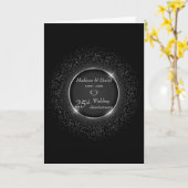 Luxury Silver Sparking Lijst Card Kaart (Gele Bloem)