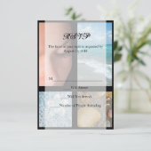 Luxury Spa Resort Theme RSVP Kaartje (Staand voorkant)