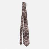 Luxury Statement Burgundy Moroccan Neck Tie Stropdas (Achterkant)