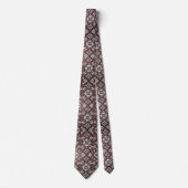 Luxury Statement Burgundy Moroccan Neck Tie Stropdas (Voorkant)