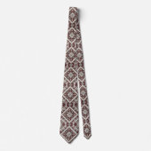 Luxury Statement Burgundy Moroccan Neck Tie Stropdas (Voorkant)
