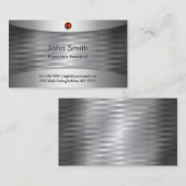 Luxury Steel Physician Assistant Visitekaartje (Voorkant / Achterkant)