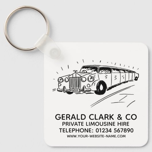Luxury Stretch Limousine Hire Sleutelhanger (Voorkant)