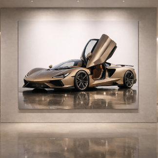 Luxury Supercar  – Champagne Gold Hypercar  Kaart