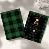 Luxury Teddy Bear baby shower Invitation