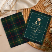 Luxury Teddy Bear baby shower Invitation