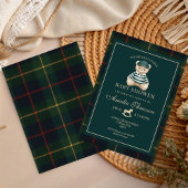 Luxury Teddy Bear baby shower Invitation