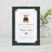 Luxury Teddy Bear baby shower  Kaart (Staand voorkant)