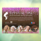 Luxury Terracotta Gold Spa Beauty Wellness QR  Raamsticker (Vel 3)