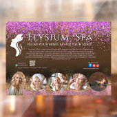 Luxury Terracotta Gold Spa Beauty Wellness QR  Raamsticker (Vel 2)