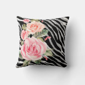 Luxury Tiger Roos Trendy Line Kussen (Achterkant)