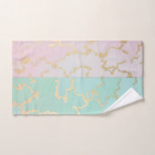 Luxury Trendy Blush Pink Soft Mint Gold Collection (Serviette à main)
